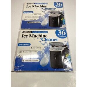 Uskich Ice Machine Cleaner/Descaler 36x2 packs=72 Tablets to Clean Ice Maker NEW